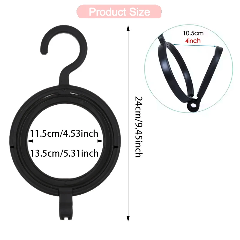 Soporte para colgar pelucas plegado y listo para guardar
