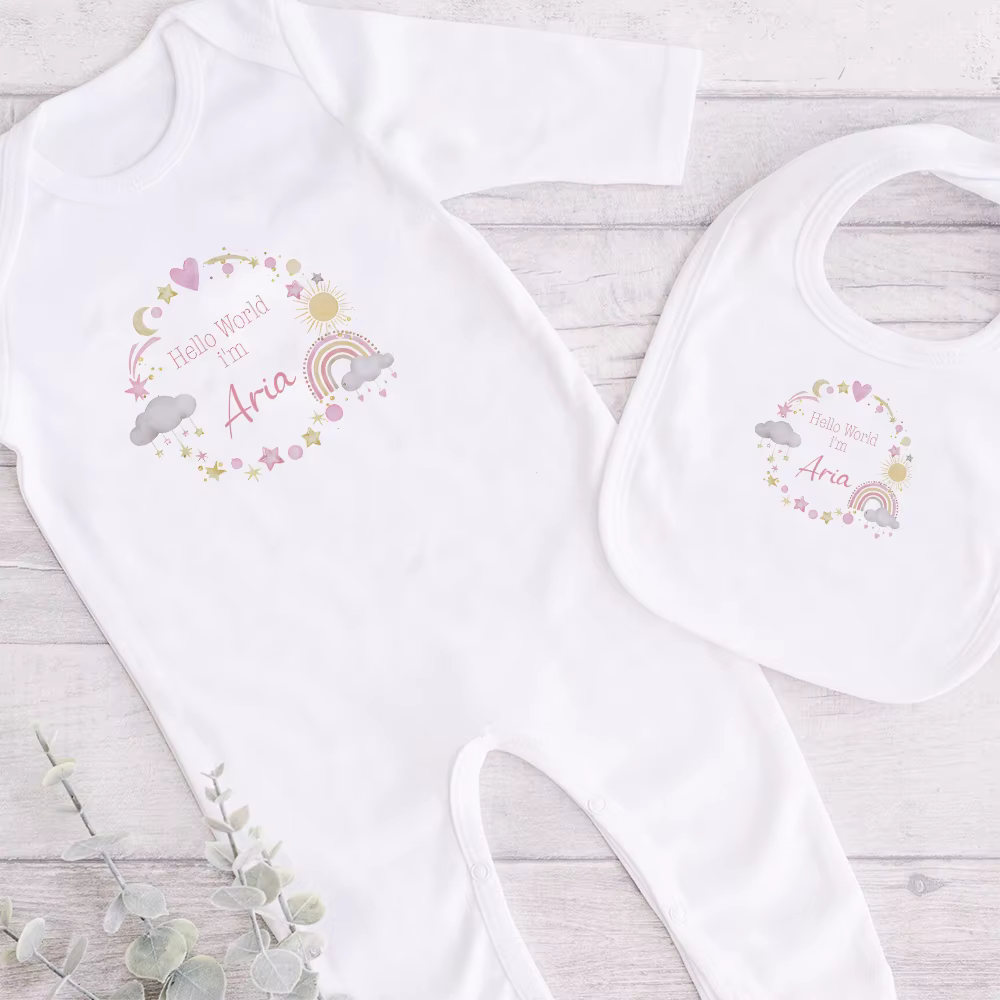 Hello World: Trajes de regreso a casa para bebé - babygrow y baberos - imagen 4