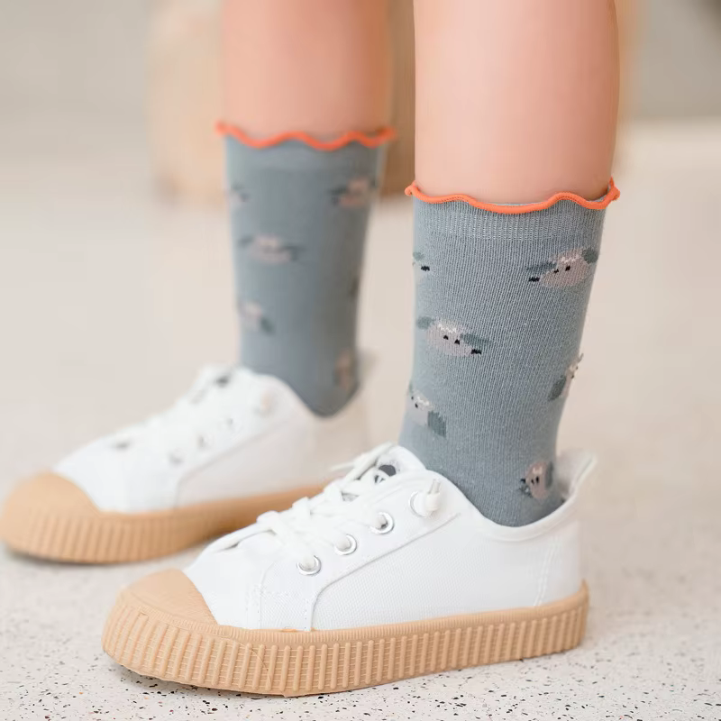 Calcetines tobilleros antideslizantes suaves holgados para niñas - imagen 5