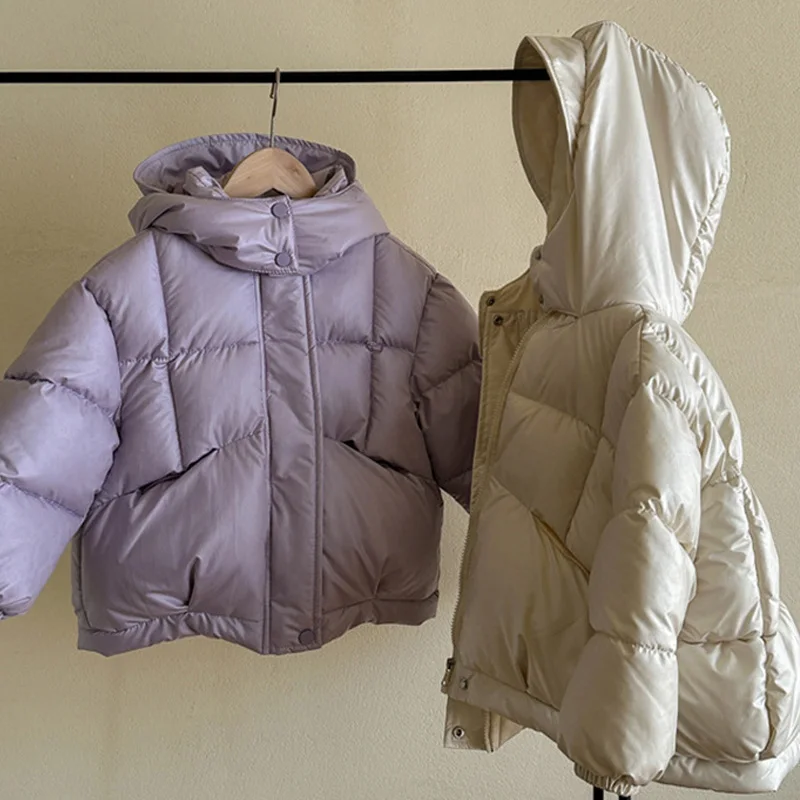 Chaqueta de invierno con capucha acolchada para niña - imagen 4