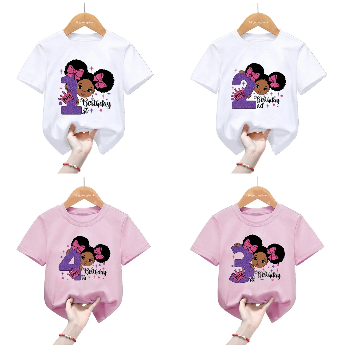 Camiseta sirena para niña – Regalo cumpleaños manga corta - imagen 2