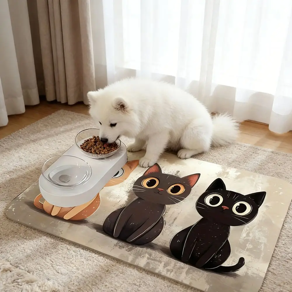 Alfombrilla para cuenco de mascota antideslizante secado rápido - imagen 3
