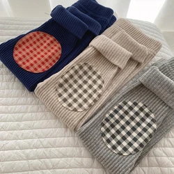 Leggings a cuadros para niñas – Tejido cálido para jugar