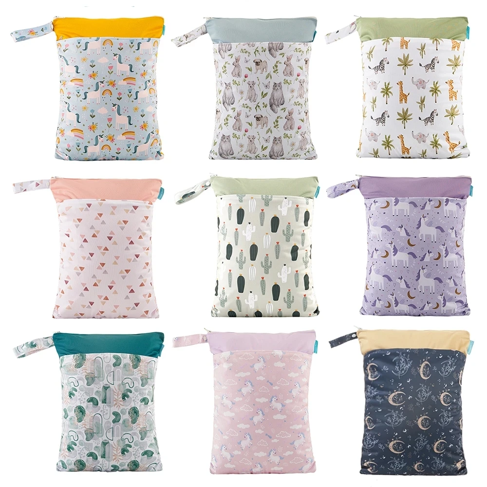 HappyFlute Bolsa impermeable reutilizable con Snap Handle para pañales - imagen 5