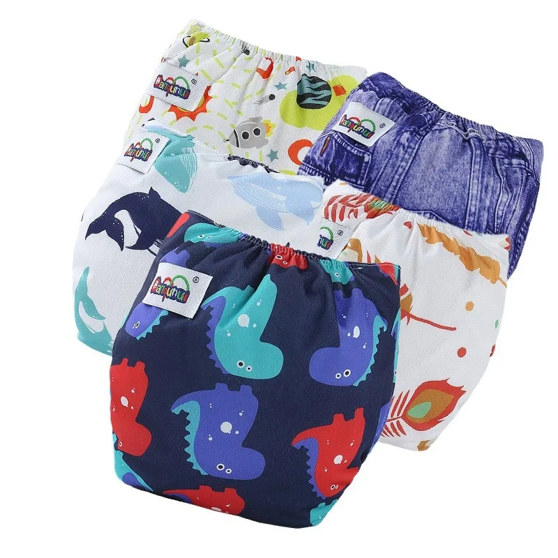 Pañales de tela ecológicos con braga impermeable reutilizable - imagen 3