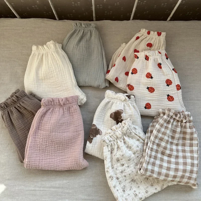 Pantalones cortos verano bebé Milangel – Estampado oso cómod y transpirable