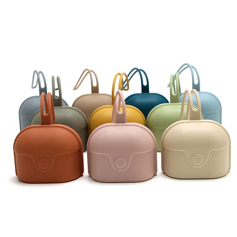 Porta chupetes de silicona a prueba de polvo con bolsa - imagen 5