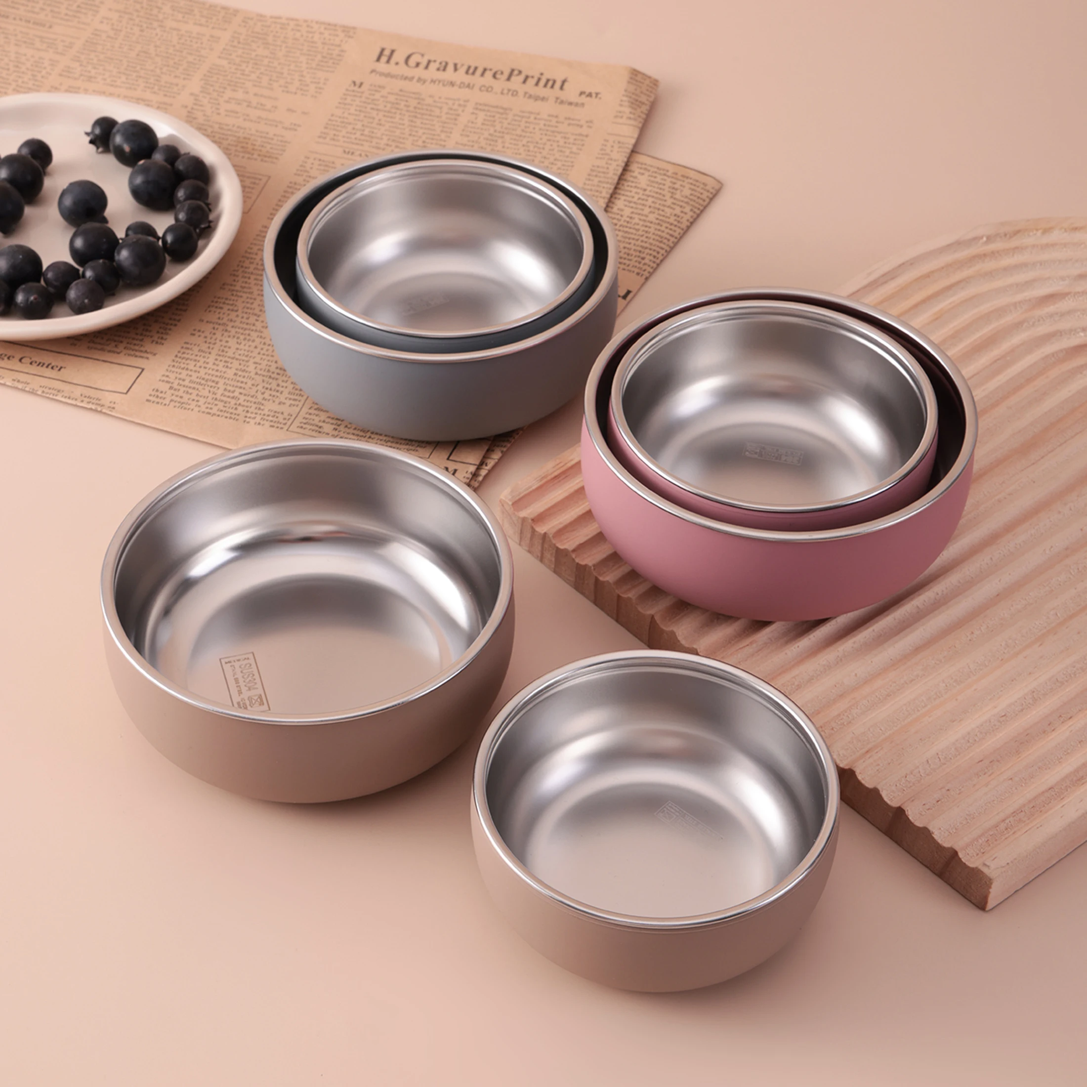 Set baberos acero inoxidable y silicona para bebé - Libre de BPA - imagen 2