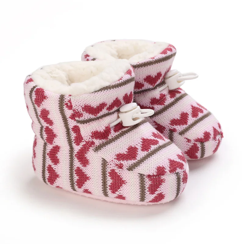 Zapatos de nieve para bebé 0-1 años – Botas cálidas suela blanda para primeros pasos