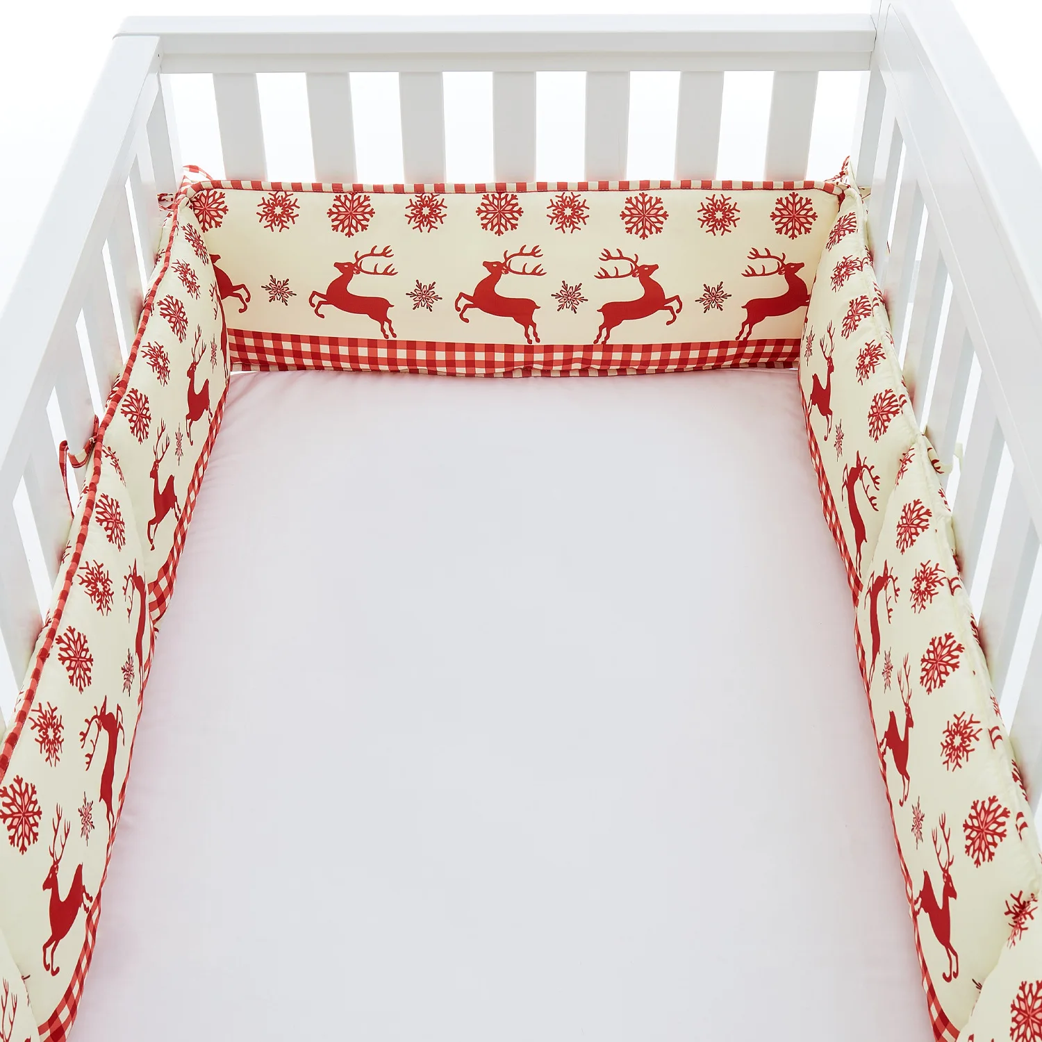 Parachoques de cuna con estrellas – Protector acolchado - imagen 2