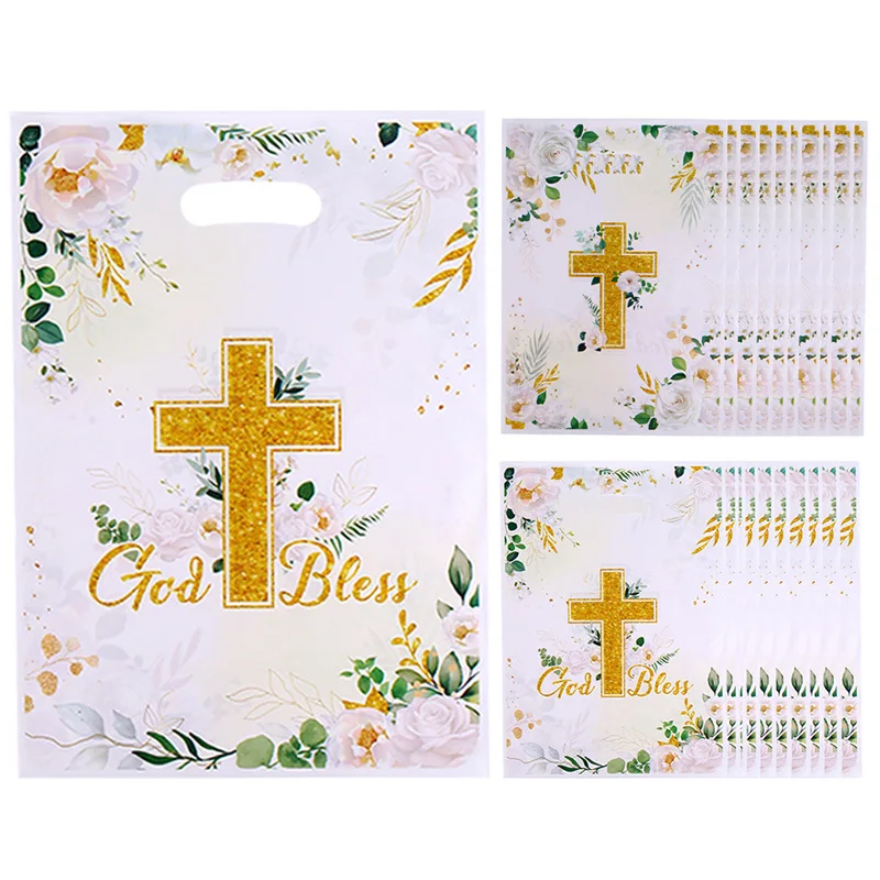 Bolsas de regalo reutilizables Dios te bendiga para pequeños - imagen 3