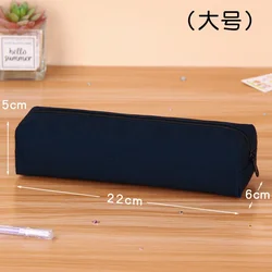 Estuche escolar kawaii mini con cremallera para lápices – Color sólido