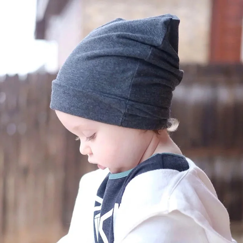 Gorro de algodón para bebé recién nacido – Tejido urbano - imagen 2