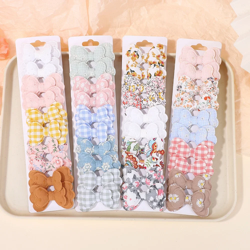 Boutique Pasadores de pelo para niña con lazo estampado - imagen 5
