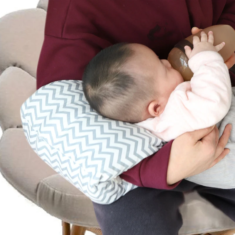 Almohada de lactancia acolchada para recién nacido, soporte de cabeza - imagen 4