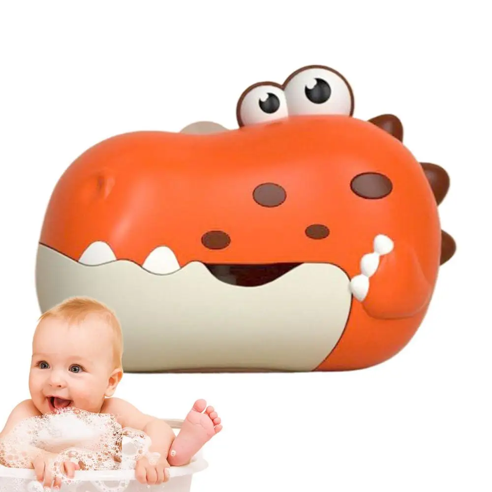 Máquina de burbujas de dinosaurio para baño infantil