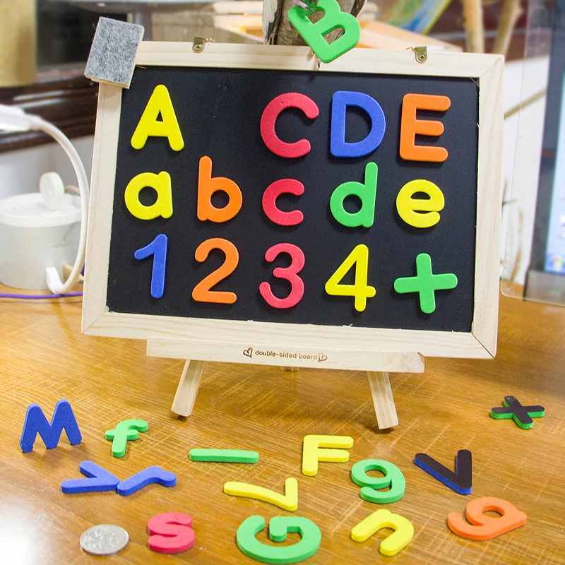 Pegatinas magnéticas para la nevera con letras y números educativos - imagen 2
