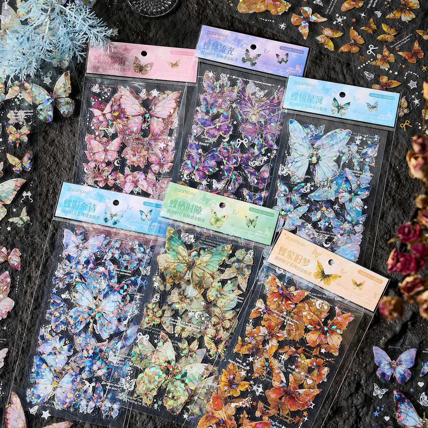 Pegatinas infantiles de mariposas vintage adhesivas para decorar - imagen 3