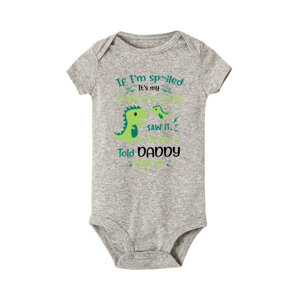 Body de manga corta para bebé con estampado de dinosaurio - imagen 2