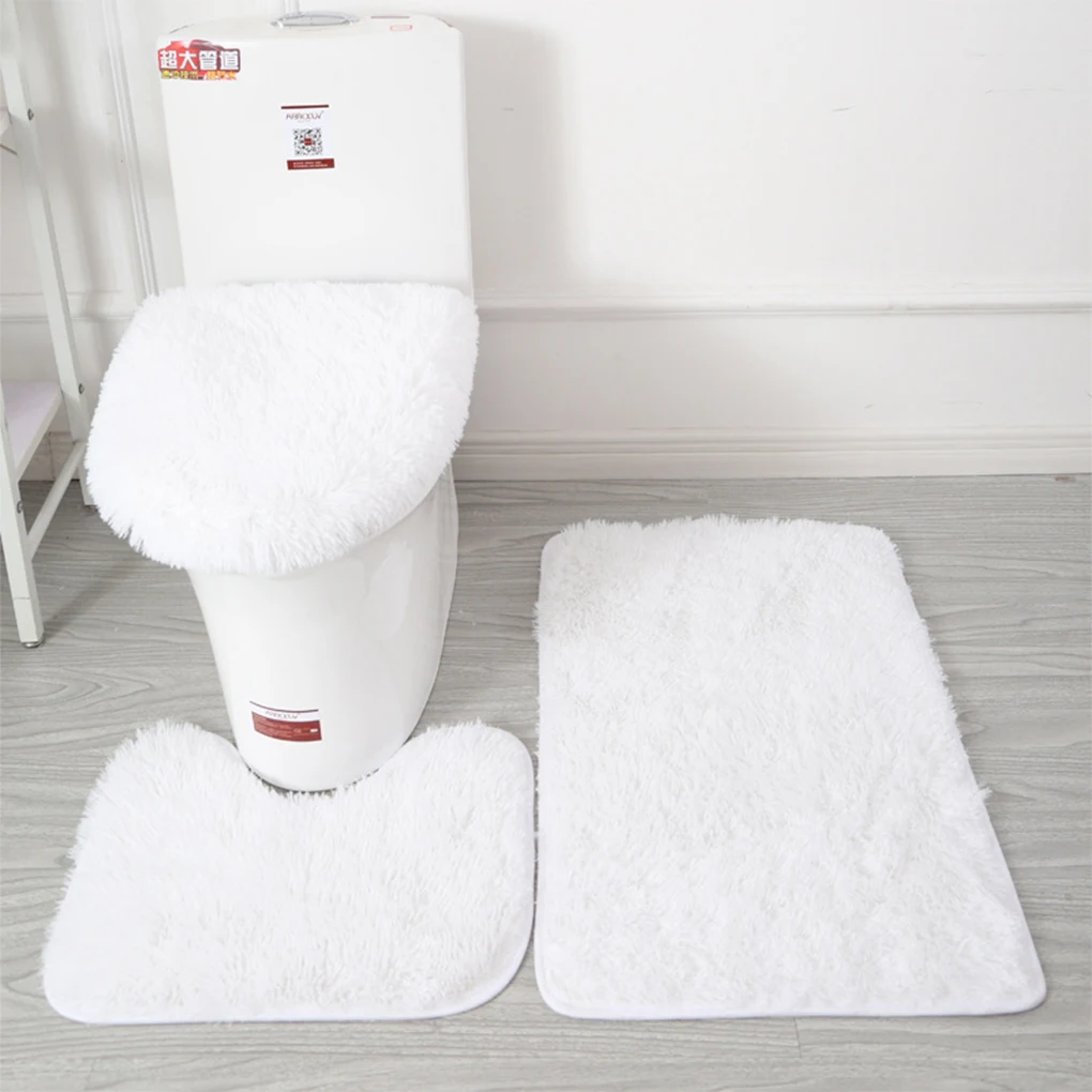 Juego de alfombras para baño con forma de U