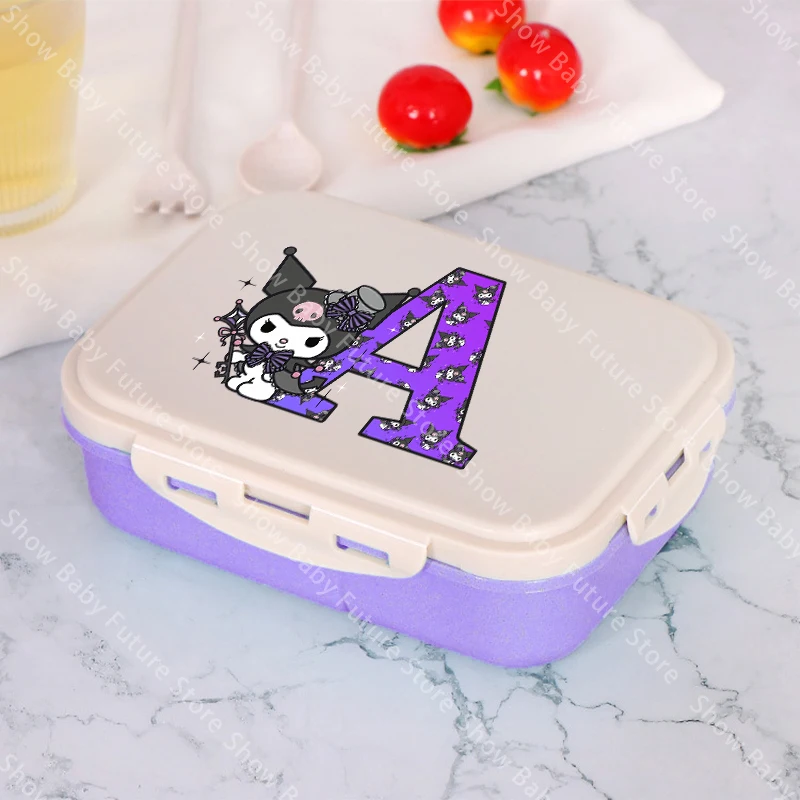Lonchera infantil Kuromi aislante de plástico portátil unisex - imagen 5