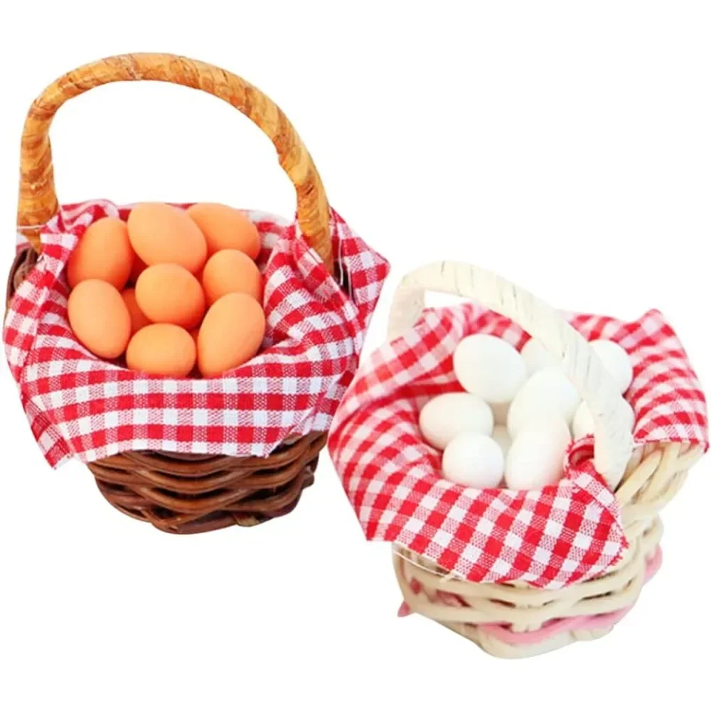 Cesta de Pascua mini para casita de muñecas