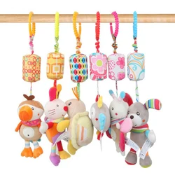Sonajero suave para bebé con peluche de cochecito