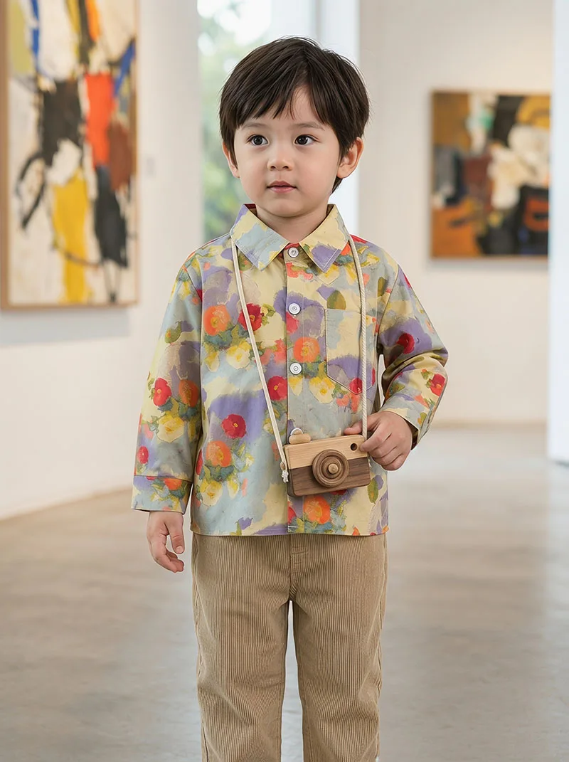 MILANCEL Camisa infantil de verano con estampado Love Baby - imagen 3