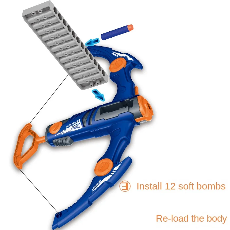 Arco y flecha infantil de seguridad con lanzador de bombas - imagen 3