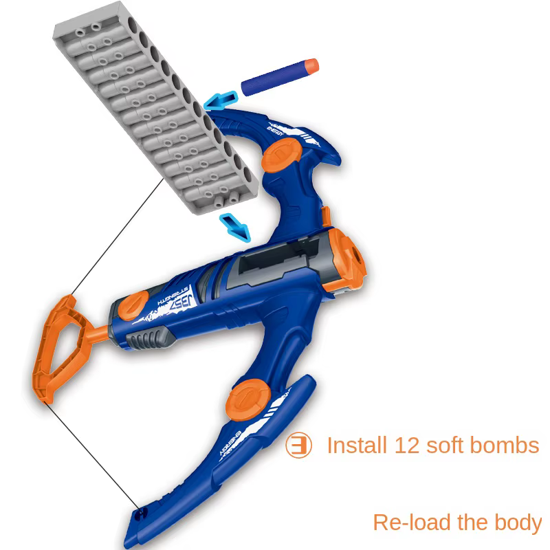 Arco y flecha infantil de seguridad con lanzador de bombas - imagen 3