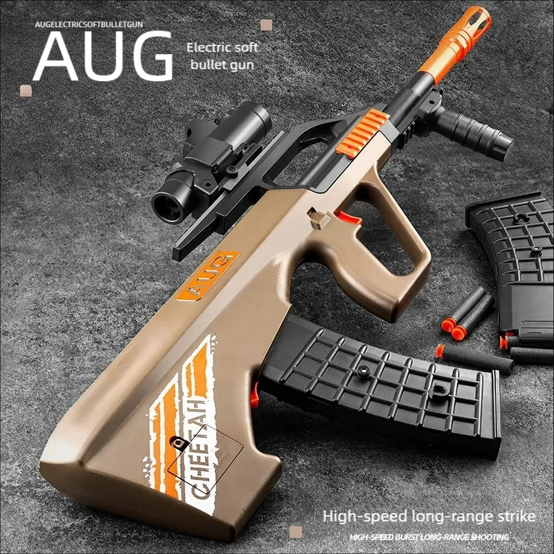 Pistola de juguete AUG eléctrica con disparo continuo para niños - imagen 3