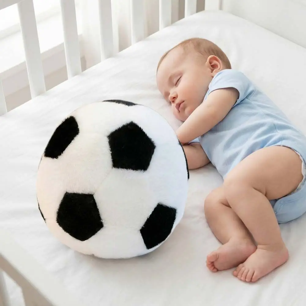 Peluche balón de fútbol redondo suave tipo almohada para niños - imagen 2
