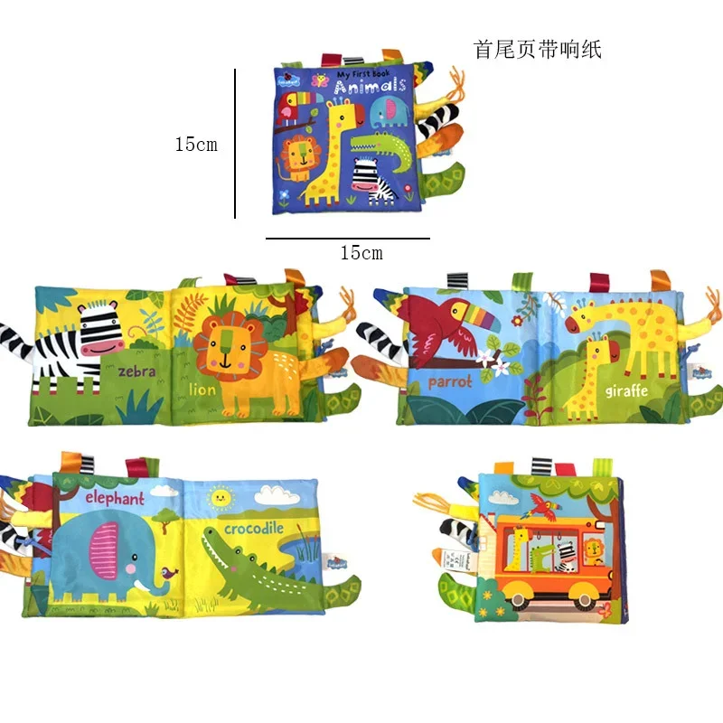 Libro de tela sonoro para bebés: juguete de aprendizaje temprano - imagen 4