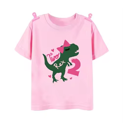 Camiseta dinosaurio para fiesta de cumpleaños – Diseño salvaje infantil