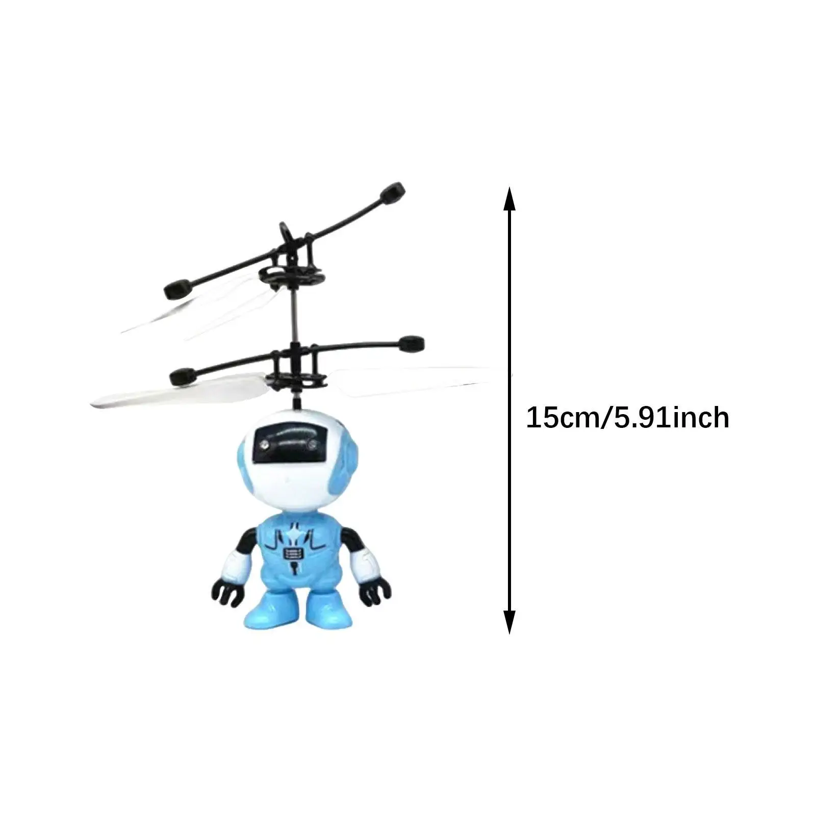 Dron robot volador con cable de carga