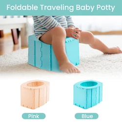 Orinal de viaje plegable para niños lavable, reutilizable