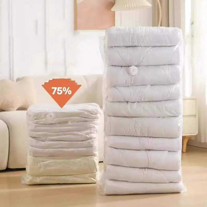 Bolsas de compresión al vacío reutilizables sin bomba para ropa - imagen 5