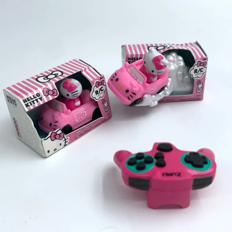 Coche RC de Hello Kitty rosa con figura para colección - imagen 4