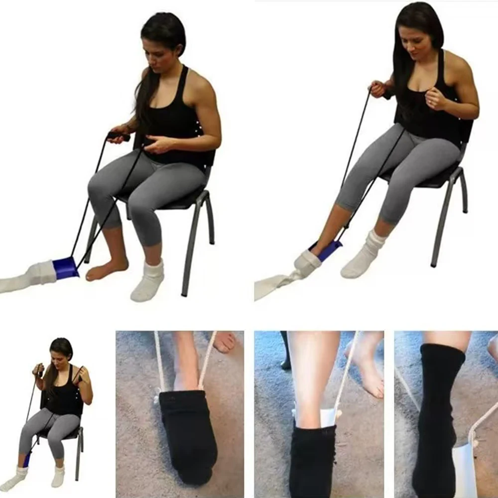 Herramienta para poner calcetines sin agacharse, personas mayores - imagen 2