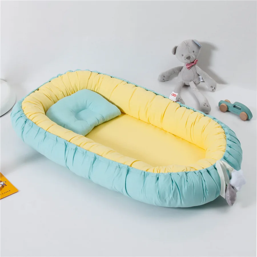 Cuna de viaje portátil con cambiador y almohada integrada - imagen 3