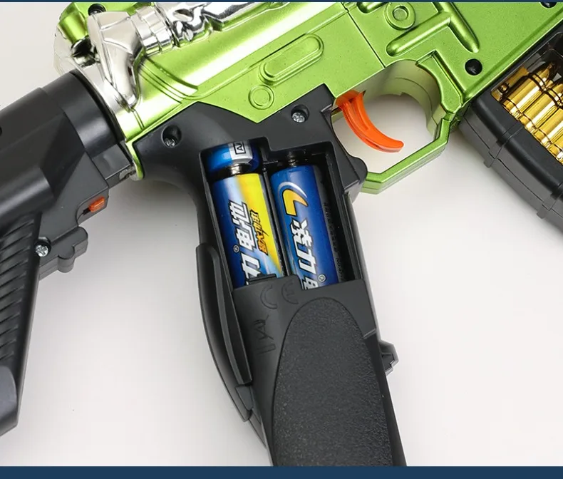 Juego al aire libre con pistola de juguete