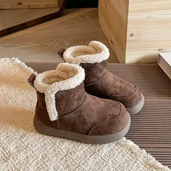 Botas de nieve felpa cálidas para bebés y niños - Suela antideslizante