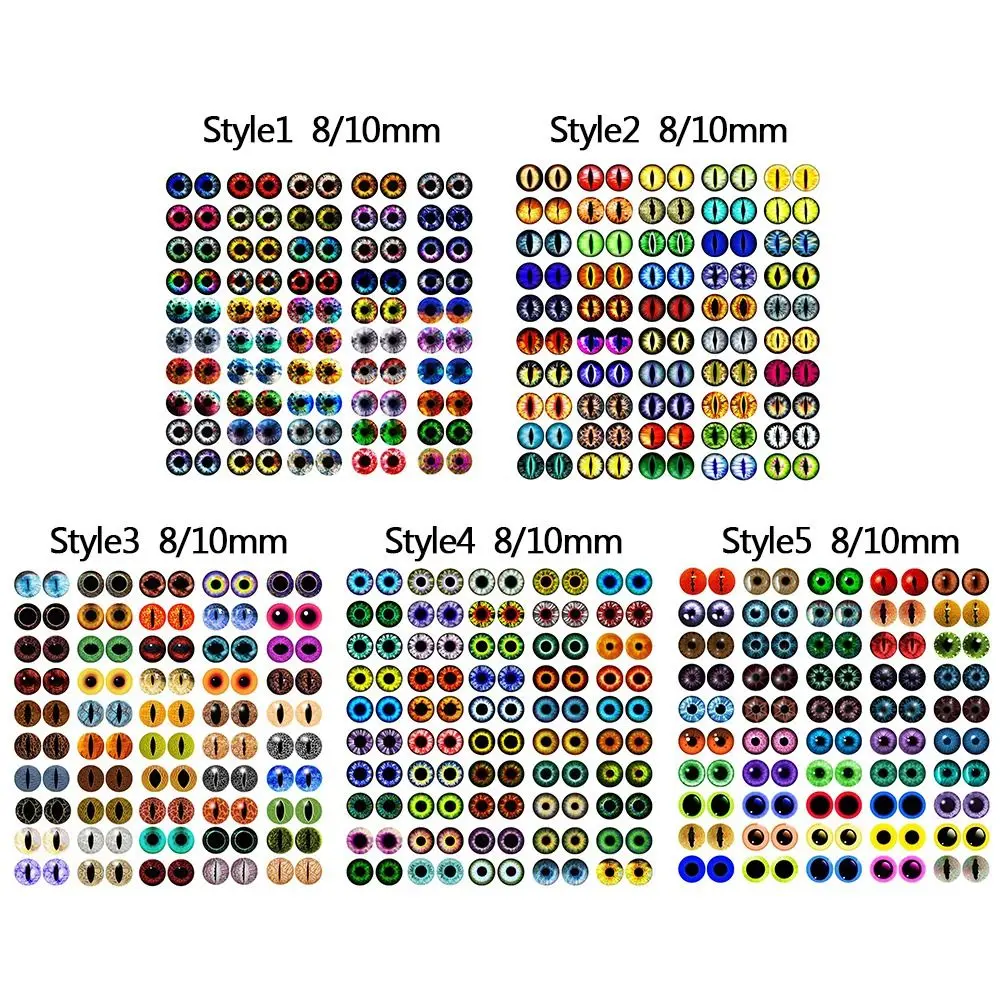 Ojos de cristal para muñecas y manualidades 8mm - imagen 5