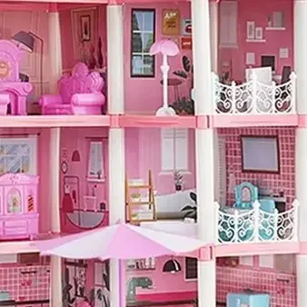 Casa de muñecas Villa con muebles – Juguete simulación para niños - imagen 5