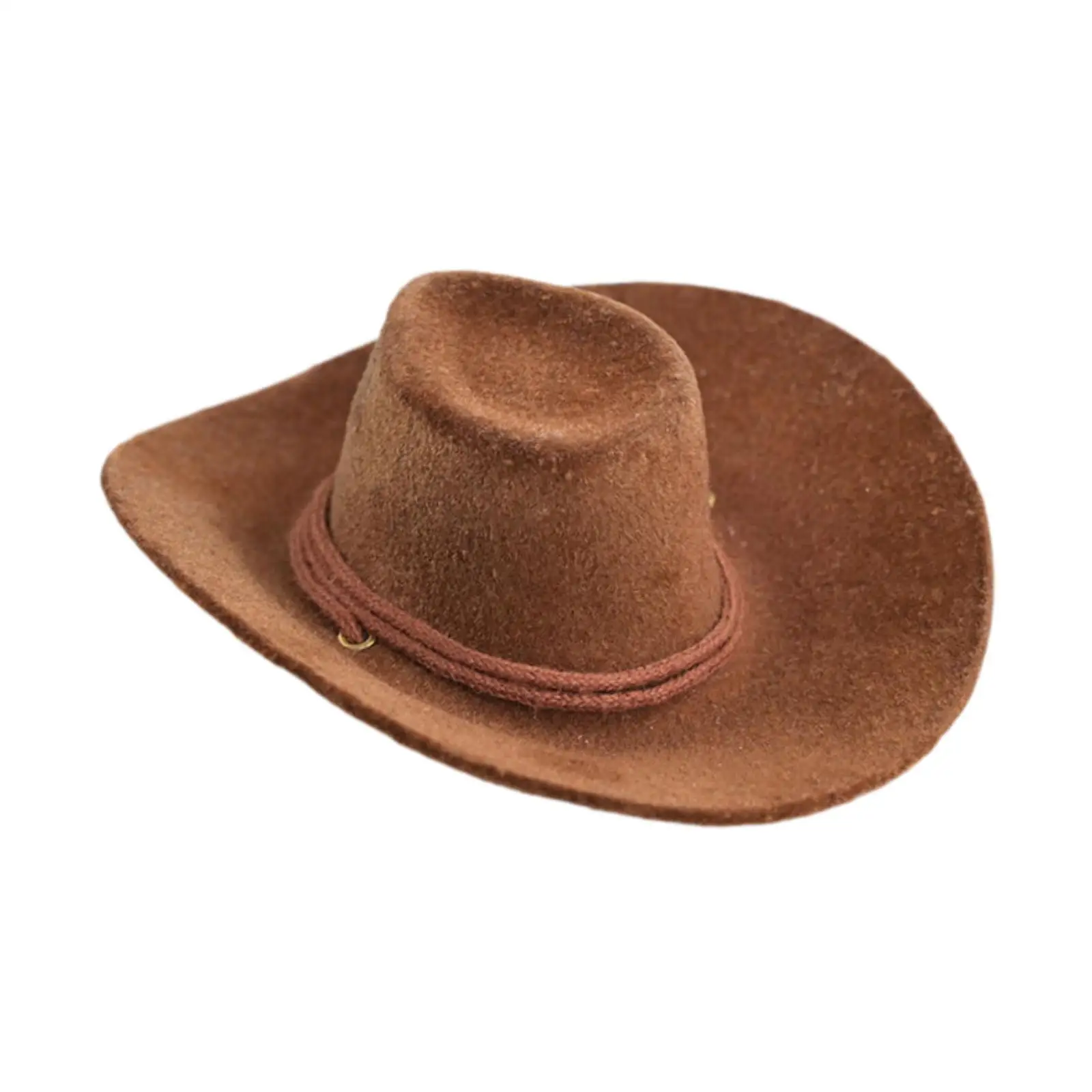 Sombrero de vaquero colocado sobre una muñeca de 12 pulgadas