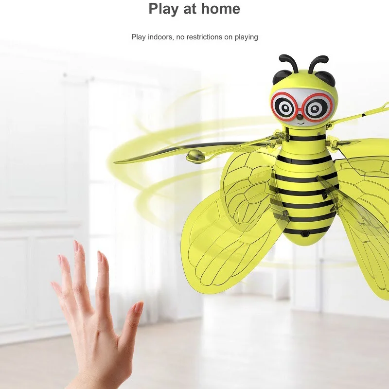 Juguete abeja voladora con control gestual y luces LED - imagen 3