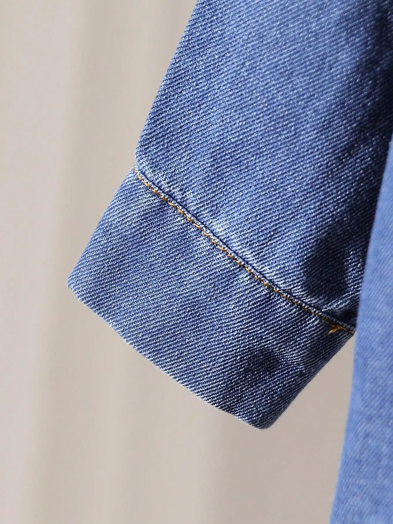 Conjunto vaquero bebé de camisa y pantalón para primavera y otoño - imagen 5