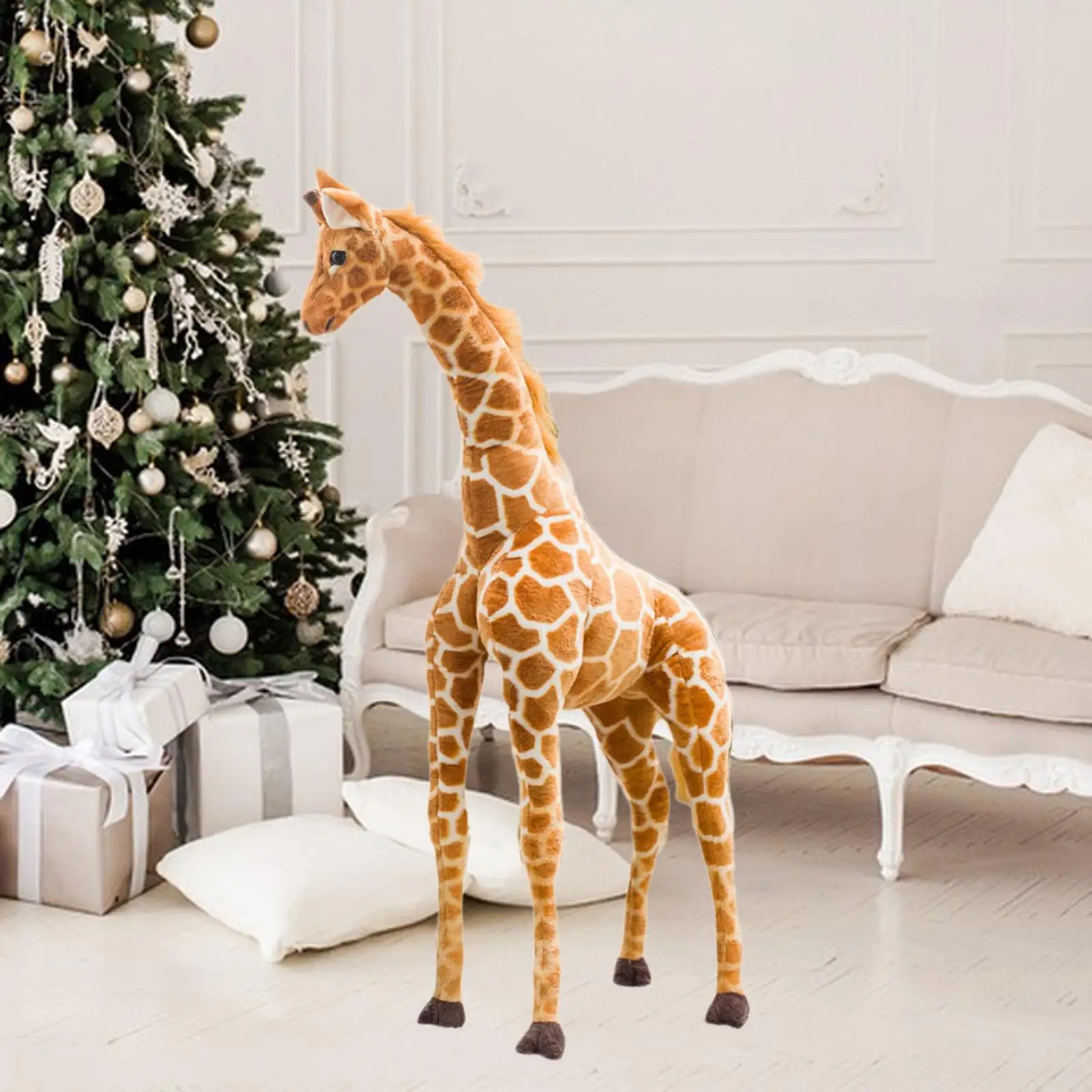 Peluche jirafa suave para regalo de cumpleaños, juguete peques - imagen 4