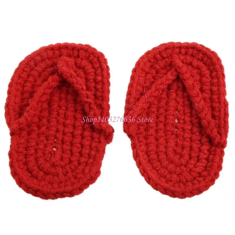 Chanclas de ganchillo para recién nacidos – tejido artesanal - imagen 3