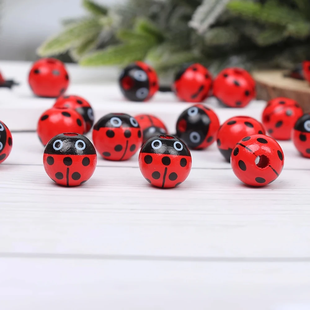 Cuentas de madera decoradas de 16mm para pulseras infantiles – Kovict - imagen 2